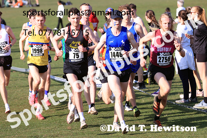 Senior mens 2025 UK CAU Inter Counties Cross Country Champs., Wollaton Park, Nottingham. Photo: David T. Hewitson/Sports for All Pics